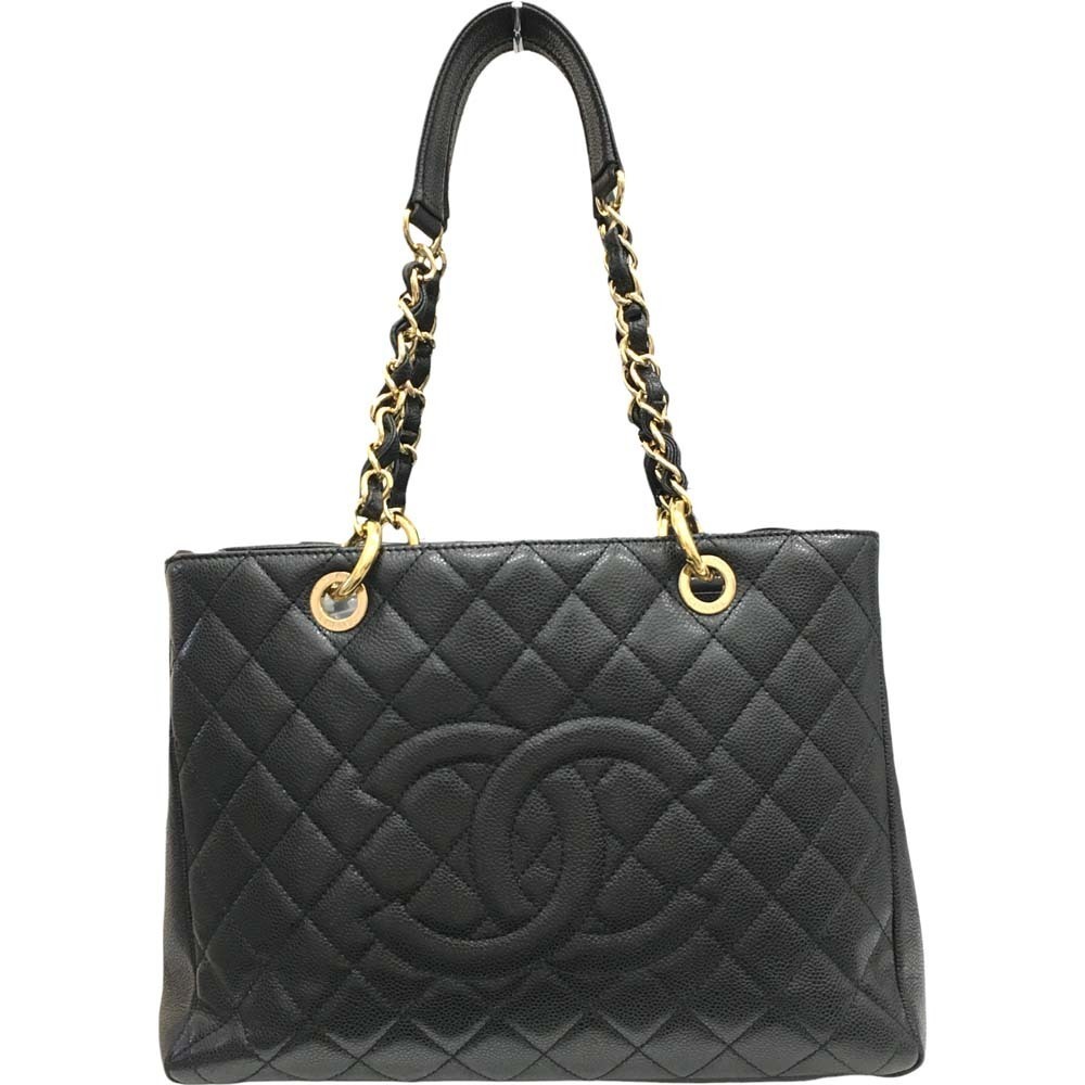Chanel Bag Black GST Caviar Skin Tote